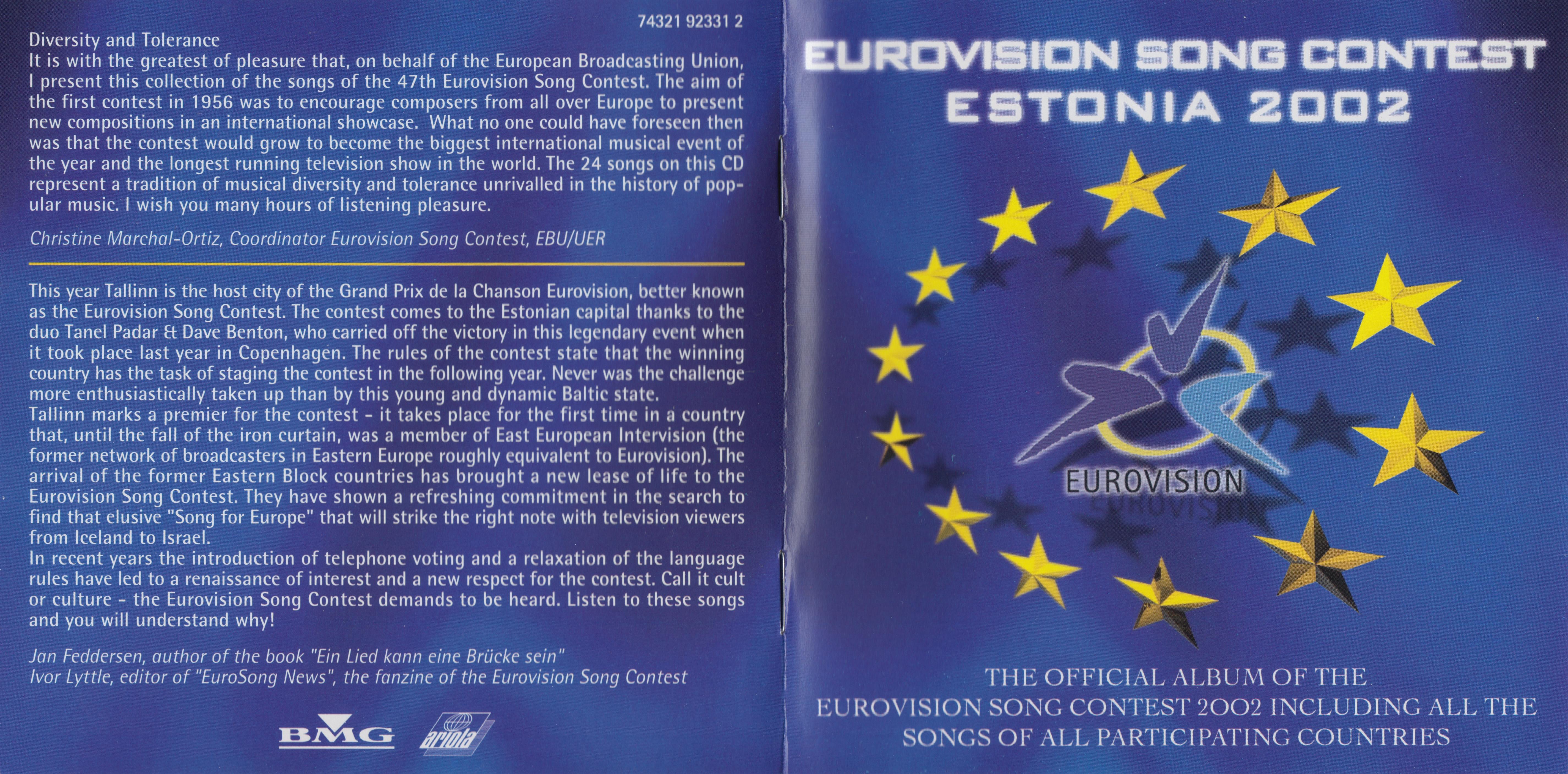Eurovision Song Contest 2002; Tallinn : Front + Inlay